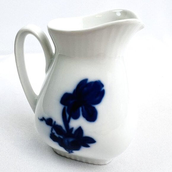 Eschenbach Bavaria Sugar & Creamer Set Blue Floral Porcelain Vintage Germany - Picture 7 of 12